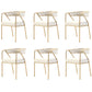 Glam Style Dining Chair Metal Open Back Dining Armchair for Indoor White-Gold 6 Piece Set Clearhalo 'Dining Chairs' 'Dining Tables & Seating' 'dining_chair' 'furn' 'furn_dining_chair' 'Furniture' 'Kitchen & Dining Furniture' 6034462