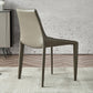 Modern Solid Back Side Chair with Faux Leather Legs Indoor Upholstered Dining Chair