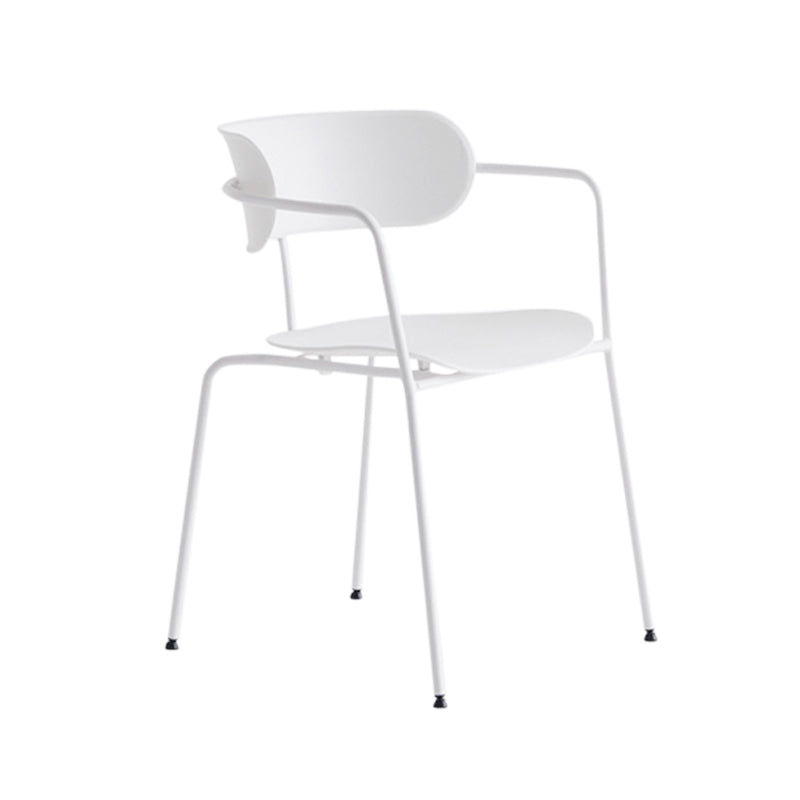 Silla de comedor contemporánea silla de acento de comedor de plástico para casa