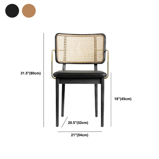 Silla de estilo tradicional silla de comedor de bastón de madera sólida