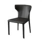 Modern Style Wingback Dining Chairs Faux Leather Home Side Chair Black 1 Piece Clearhalo 'Dining Chairs' 'Dining Tables & Seating' 'dining_chair' 'furn' 'furn_dining_chair' 'Furniture' 'Kitchen & Dining Furniture' 6034658
