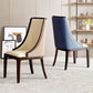 Sillas de comedor sin brazos tradicionales Silla de acento de comedor tapizado