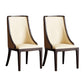 Sillas de comedor sin brazos tradicionales Silla de acento de comedor tapizado
