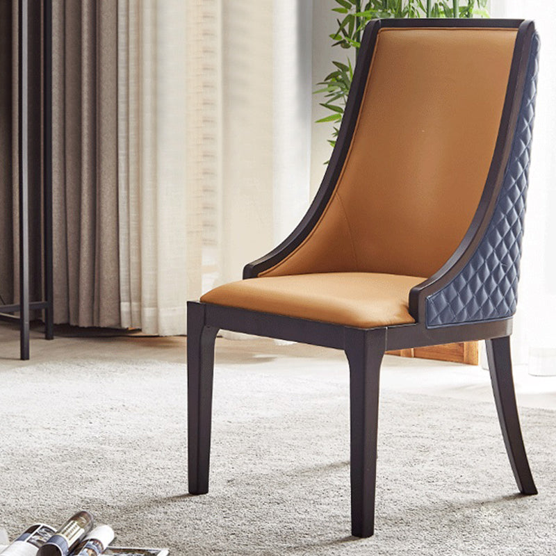Sillas de comedor sin brazos tradicionales Silla de acento de comedor tapizado