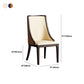 Sillas de comedor sin brazos tradicionales Silla de acento de comedor tapizado
