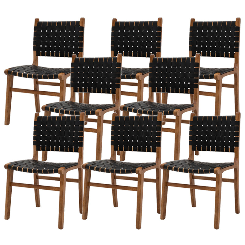 Sedia da pranzo tradizionale in legno di cenere sedia sul retro aperto per la casa