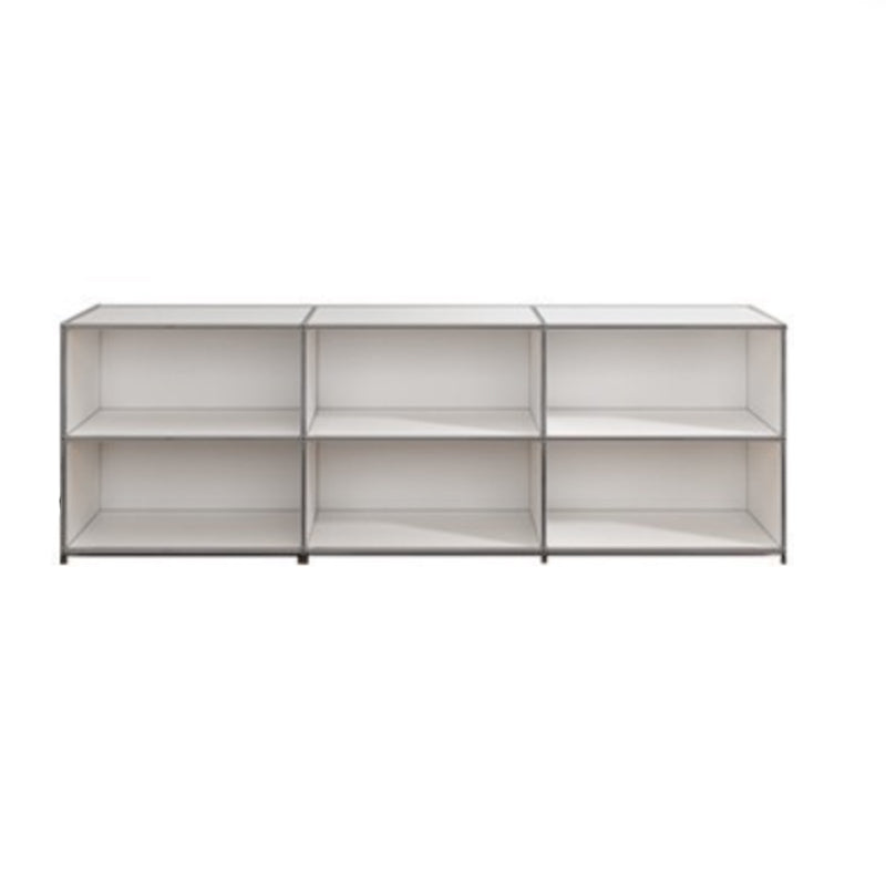 Sideboard in metallo bianco con cassetti a buffet da pranzo interno moderno