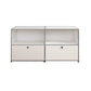 Sideboard in metallo bianco con cassetti a buffet da pranzo interno moderno