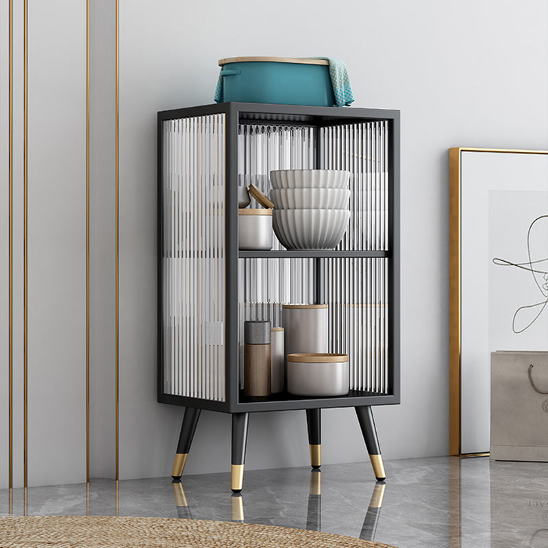 Sideboard in metallo in metallo in metallo glam Cucina in bianco e nero