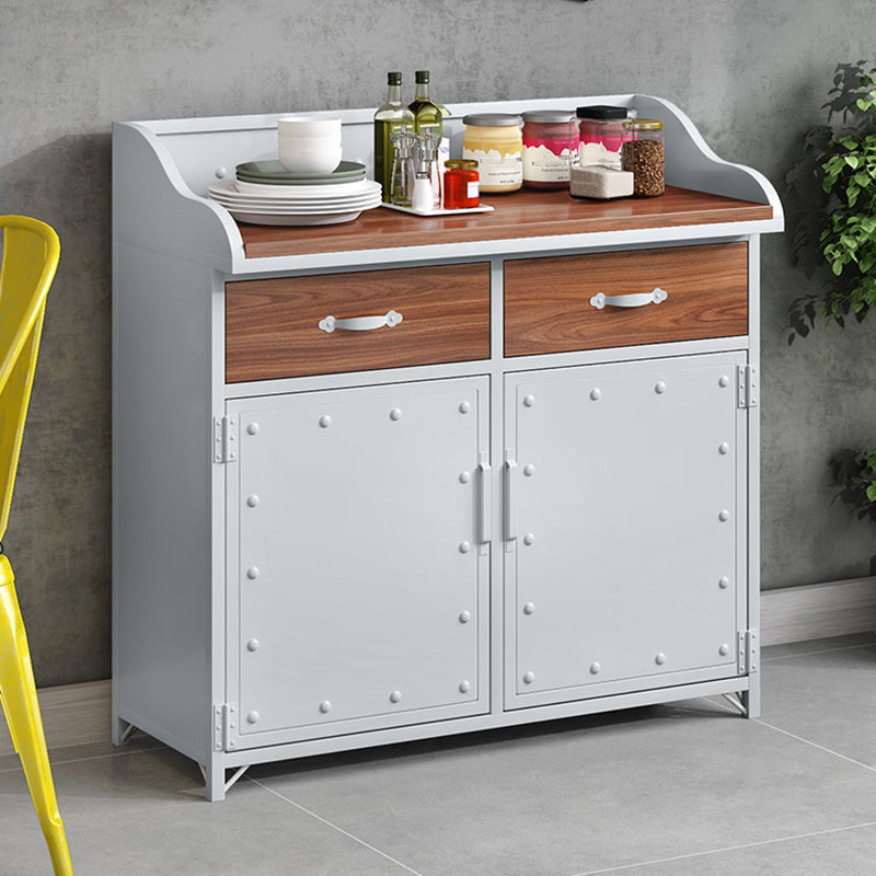 Server per cornici del server di pranzo in legno con 2 cassetti e archiviazione