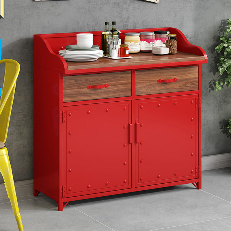 Server per cornici del server di pranzo in legno con 2 cassetti e archiviazione