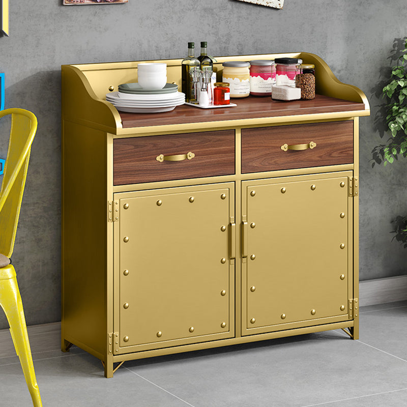 Server per cornici del server di pranzo in legno con 2 cassetti e archiviazione