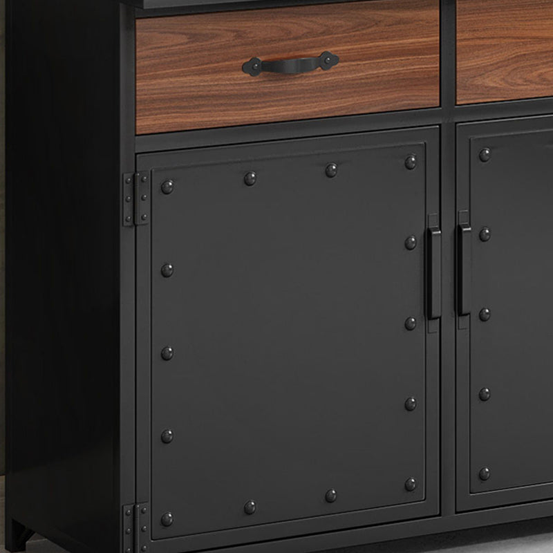 Server per cornici del server di pranzo in legno con 2 cassetti e archiviazione