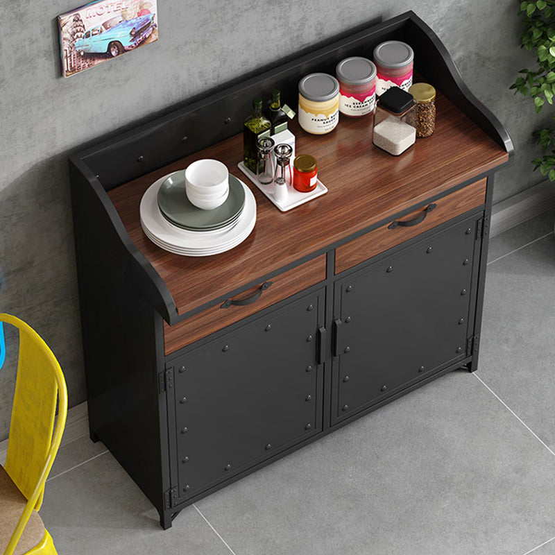 Server per cornici del server di pranzo in legno con 2 cassetti e archiviazione