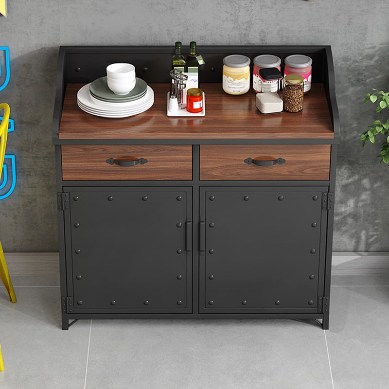 Server per cornici del server di pranzo in legno con 2 cassetti e archiviazione