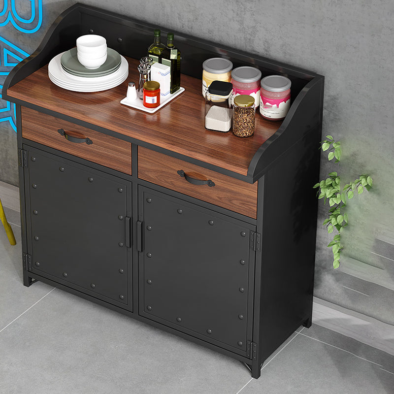 Server per cornici del server di pranzo in legno con 2 cassetti e archiviazione