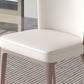 Contemporary Dining Side Chair Faux Leather Dining Side Chair for Indoor