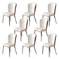 Contemporary Dining Side Chair Faux Leather Dining Side Chair for Indoor