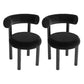 Metal Contemporary Upholstered Side Chair Matte Finish Open Back Dining Chair