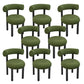 Metal Contemporary Upholstered Side Chair Matte Finish Open Back Dining Chair