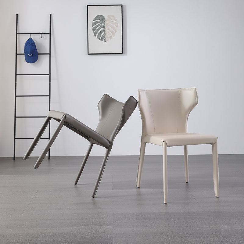 Sedia da pranzo moderna di alette per cucina con finitura opaca sedia
