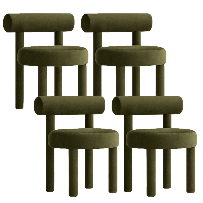 Upholstered Velvet Dining Side Chair Contemporary Indoor Dining Chair