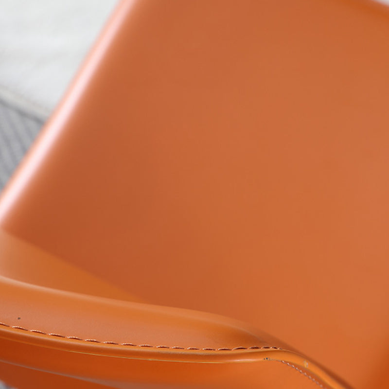 Chaises de salle à manger empilables en cuir fausse