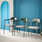 Contemporary Style Dining Chair Metal Open Back Dining Arm Chair Clearhalo 'Dining Chairs' 'Dining Tables & Seating' 'dining_chair' 'furn' 'furn_dining_chair' 'Furniture' 'Kitchen & Dining Furniture' 6035460