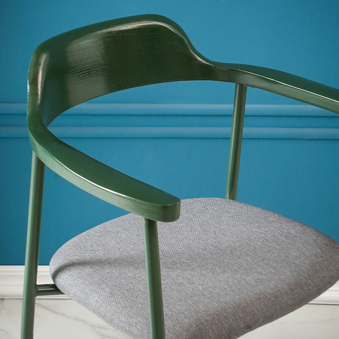 Contemporary Style Dining Chair Metal Open Back Dining Arm Chair Clearhalo 'Dining Chairs' 'Dining Tables & Seating' 'dining_chair' 'furn' 'furn_dining_chair' 'Furniture' 'Kitchen & Dining Furniture' 6035466