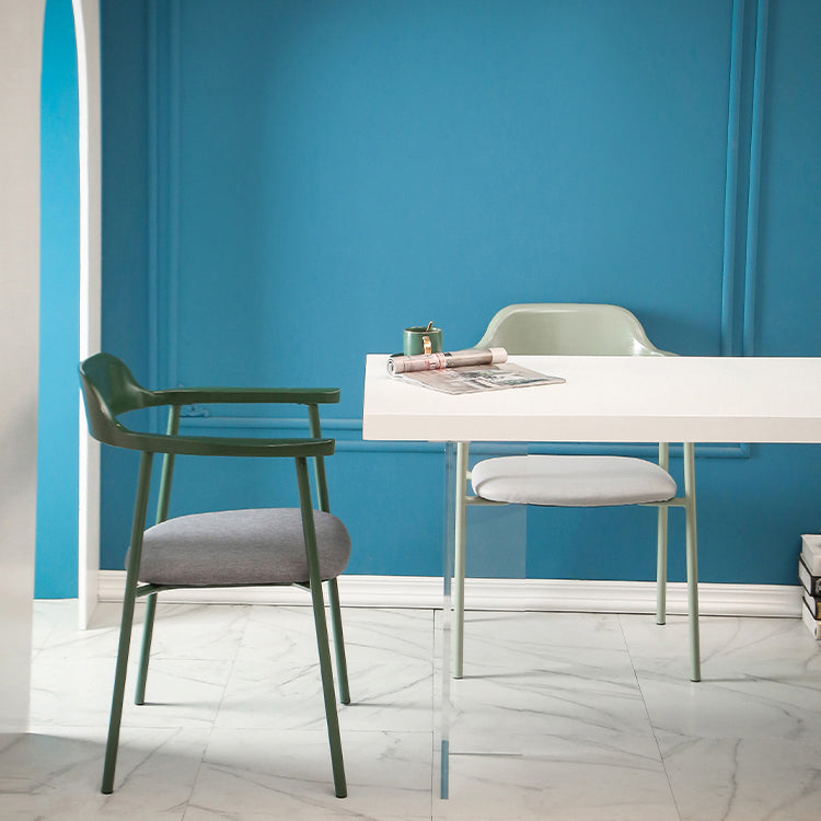 Contemporary Style Dining Chair Metal Open Back Dining Arm Chair Clearhalo 'Dining Chairs' 'Dining Tables & Seating' 'dining_chair' 'furn' 'furn_dining_chair' 'Furniture' 'Kitchen & Dining Furniture' 6035473