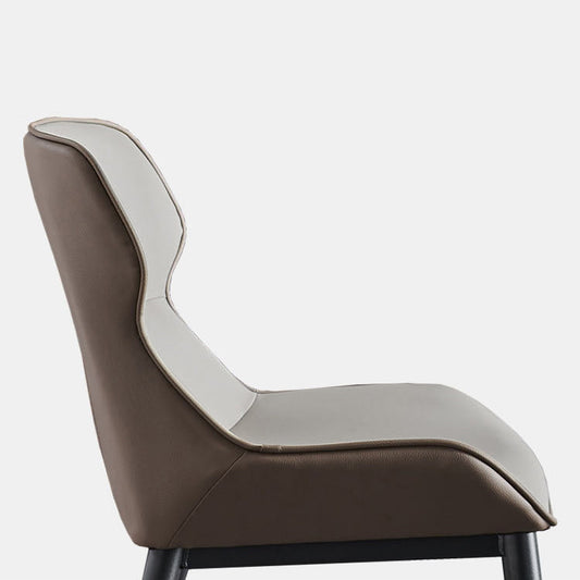 Sillas de comedor de espalda baja industrial silla lateral sin brazo sin brazo