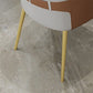 Silla de comedor de cuero tapizado de comedor de estilo glamoroso