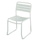 Glam Style Dining Chair Metal Ladder Back Side Chair for Patio