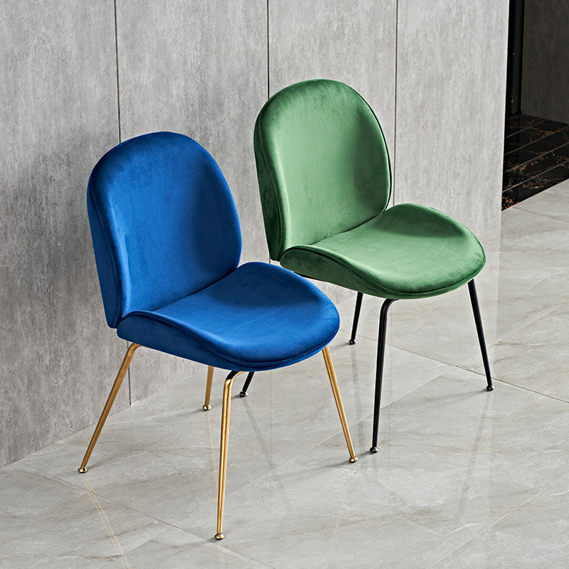 Glam -stijl eetkamerstoel gestoffeerde eetkamerstoel voor binnen