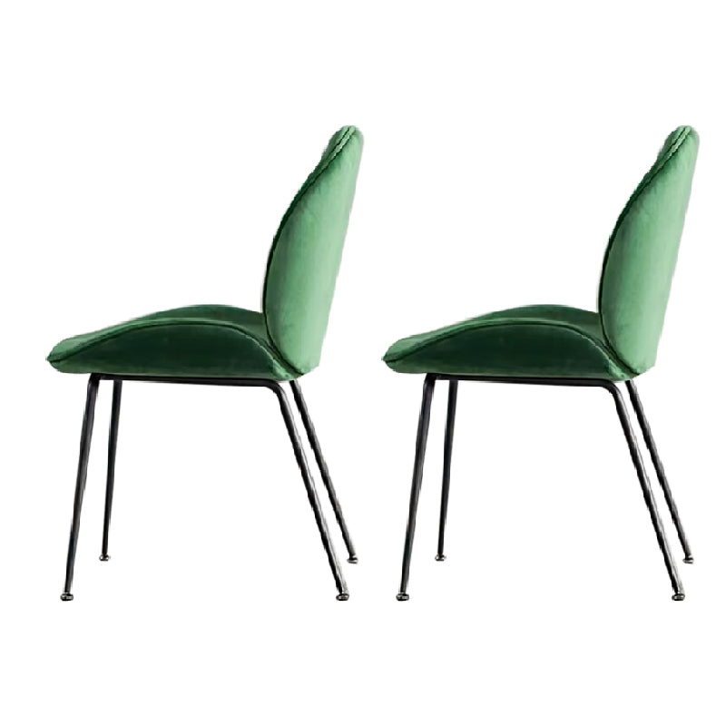 Glam -stijl eetkamerstoel gestoffeerde eetkamerstoel voor binnen