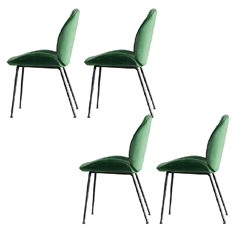 Glam -stijl eetkamerstoel gestoffeerde eetkamerstoel voor binnen