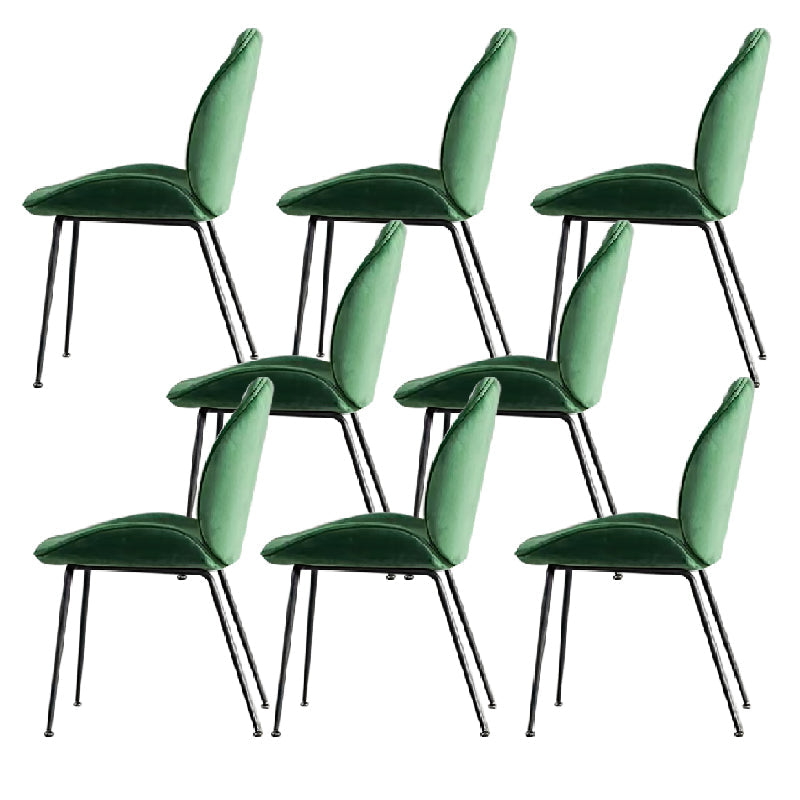 Glam -stijl eetkamerstoel gestoffeerde eetkamerstoel voor binnen