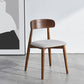 Armless Wooden Legs Dining Chairs Minimalist Design Open Back Dining Side Chair