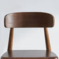 Armless Wooden Legs Dining Chairs Minimalist Design Open Back Dining Side Chair