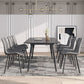 Industrial Design Leather Dining Chairs Solid Back Chair for Kitchen