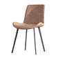 Industrial Design Leather Dining Chairs Solid Back Chair for Kitchen