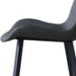 Industrial Design Leather Dining Chairs Solid Back Chair for Kitchen