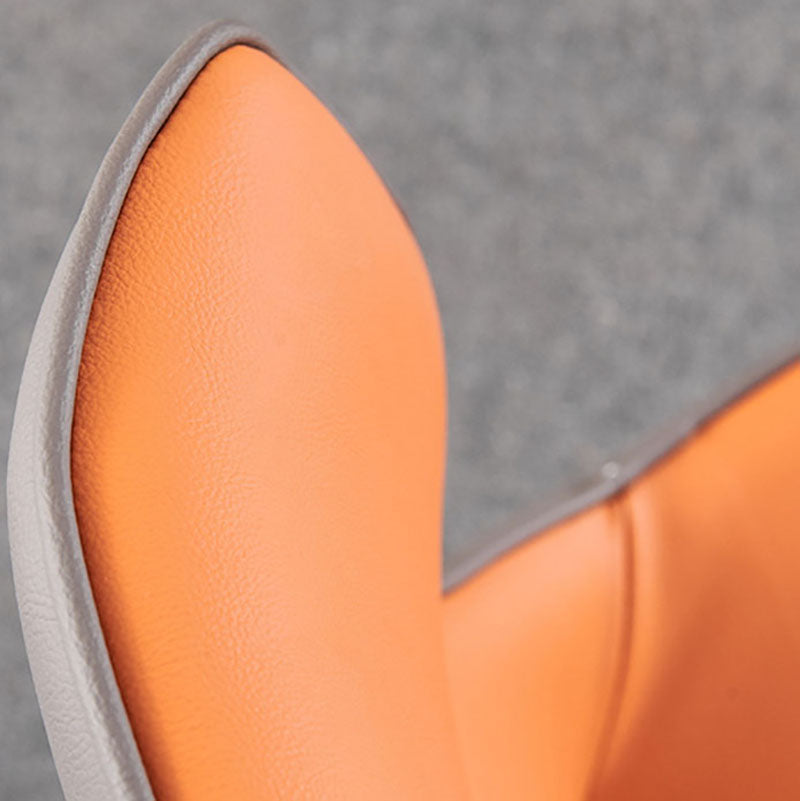 Sedia da pranzo in pelle sedie a braccio parsons in stile contemporaneo