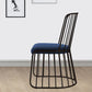 Glam Metal Dining Room Chair Windsor Back Side Chair for Home Use