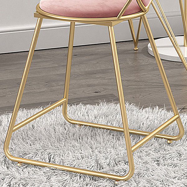 Armless Open Back Dining Chair Nordic Style Metal Dining Room Chair for Home Use Clearhalo 'Dining Chairs' 'Dining Tables & Seating' 'dining_chair' 'furn' 'furn_dining_chair' 'Furniture' 'Kitchen & Dining Furniture' 6035935