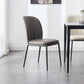 Modern Restaurant Leather Chair Matte Finish Solid Back Dining Chair