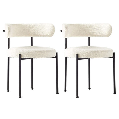 Open Back Dining Chair Designer Style Home Velvet Side Chair