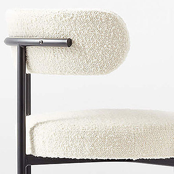 Open Back Dining Chair Designer Style Home Velvet Side Chair