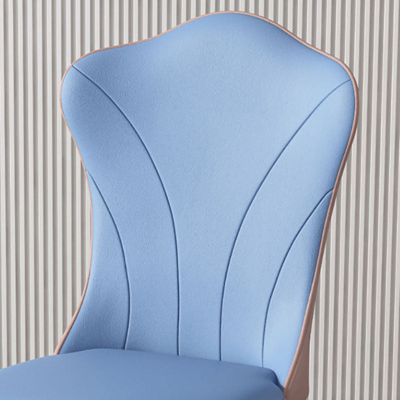 Leather Dining Side Chair Scandinavian Design Solid Back Armless Dining Chairs Clearhalo 'Dining Chairs' 'Dining Tables & Seating' 'dining_chair' 'furn' 'furn_dining_chair' 'Furniture' 'Kitchen & Dining Furniture' 6036001