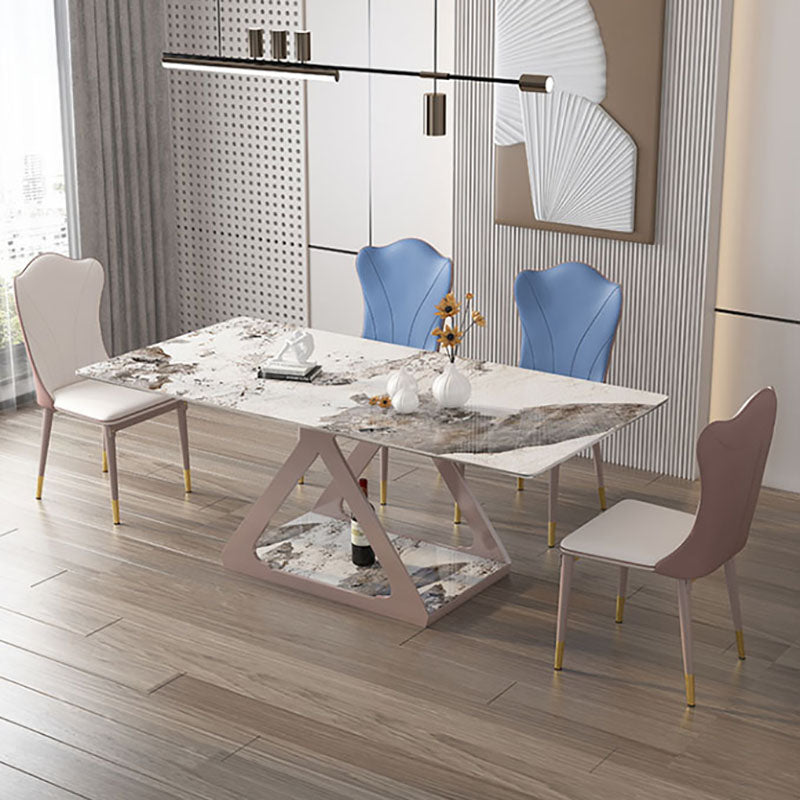 Leather Dining Side Chair Scandinavian Design Solid Back Armless Dining Chairs Clearhalo 'Dining Chairs' 'Dining Tables & Seating' 'dining_chair' 'furn' 'furn_dining_chair' 'Furniture' 'Kitchen & Dining Furniture' 6036003